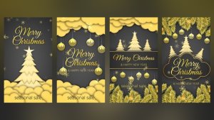 Videohive Christmas Instagram Stories 55714405 Openers template preview