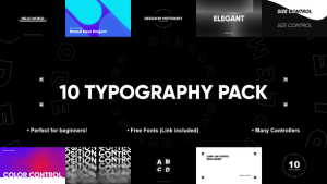 Videohive 10 Special Typography Pack | After Effects Titles template preview