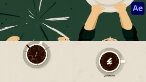 Videohive Coffee Logo Opener | After Effects Openers template preview