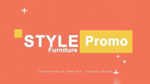 Videohive Style Furniture Promo Openers template preview