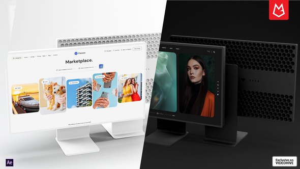 Videohive Dynamic Pro Display XDR Mockup | Website Presentation Product Promo template preview