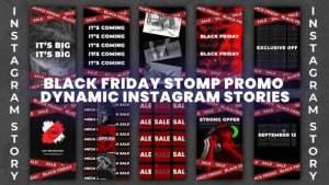 Videohive Black Friday Stomp Promo вЂ“ Dynamic Instagram Stories Template for Sales & Discounts Openers template preview