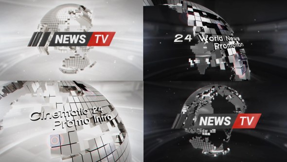 Videohive 24 World News Intro Broadcast-packages template preview