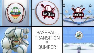 Videohive Baseball Logo Transition & Bumper Elements template preview