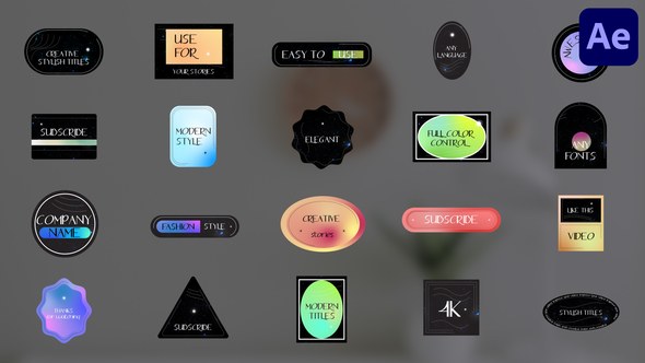 Videohive Creative Stylish Titles for After Effects Titles template preview