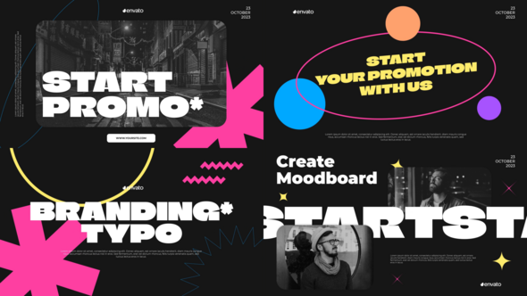 Videohive Branding Typo Slides Titles template preview