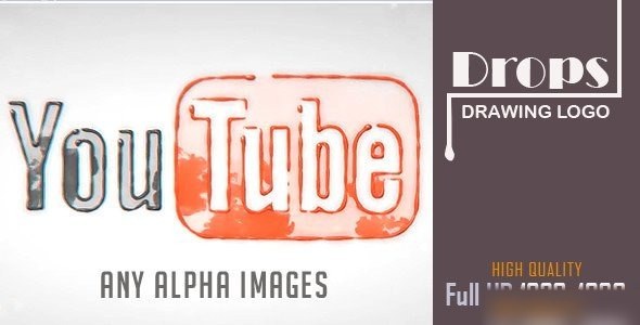 Videohive Drops Drawing Logo
