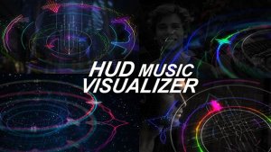 HUD Music Visualizer Video Displays template preview