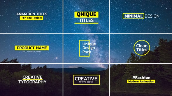 Videohive Bold Titles | After Effects 45653761 Titles template preview