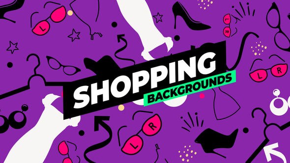Videohive Shopping Backgrounds Elements template preview