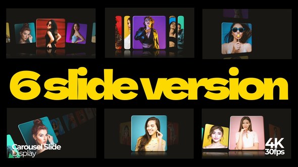 Videohive 6 Carousel Slide Pack Video Displays template preview