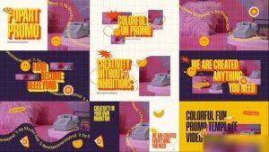 Videohive Popart Promo 51420520 Openers template preview