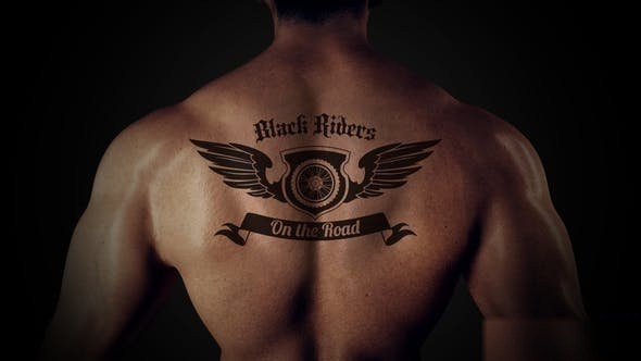 Videohive Tattoo Logo Reveal Logo Stings template preview