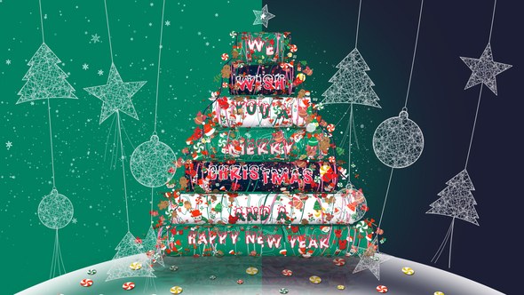 Videohive Christmas Wishes 41868459 Broadcast-packages template preview
