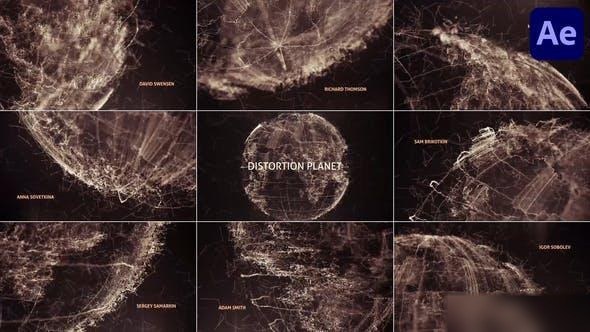 Videohive Destruction Planet for After Effects Elements template preview