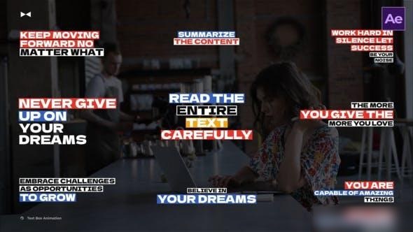 Videohive Text Box Animation  AE Titles template preview