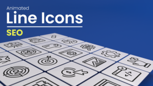 Videohive 50 Animated SEO Line Icons Infographics template preview