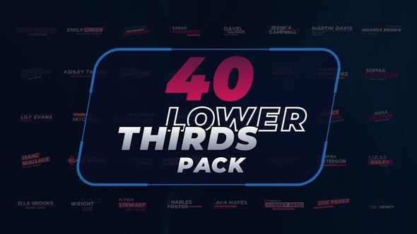 Videohive Lower Thirds Pack 55912865 Elements template preview