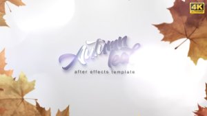Videohive Autumn Leaf Reveal Logo Stings template preview