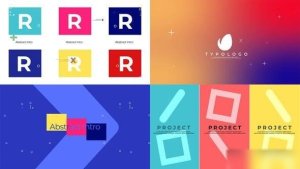 Videohive Typographic Colorful Intro Openers template preview