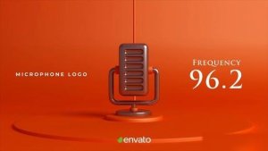 Videohive Microphone Logo 46640291 Logo Stings template preview