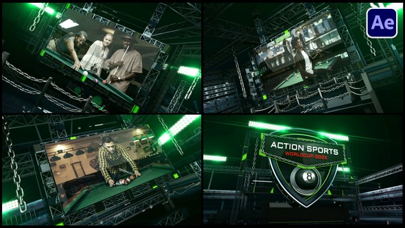 Videohive Billiards Sports Opener Openers template preview