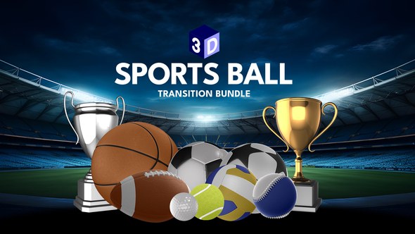 Videohive Sports Ball Transitions Elements template preview