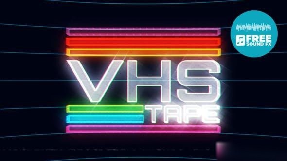 Videohive VHS Logo 47236547 Logo Stings template preview