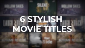 Videohive Stylish Movie Titles Titles template preview