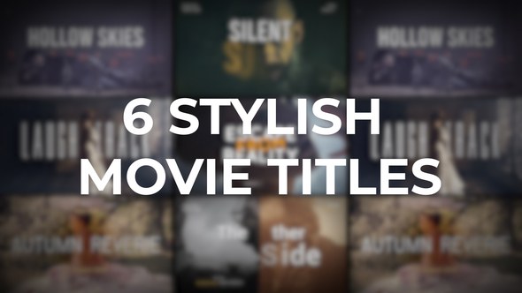 Videohive Stylish Movie Titles Titles template preview