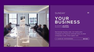 Broadcast Slides Video Displays template preview