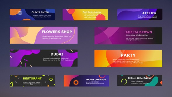 Videohive Colorful Modern Titles || After Effects Titles template preview