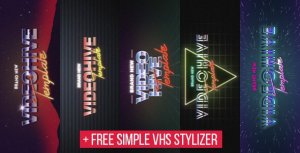 5 VHS Title Opener Pack Video Displays template preview