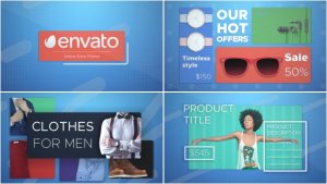 Online Shop Promo Video Displays template preview