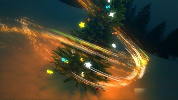Videohive Christmas Tree Logo Opener Openers template preview
