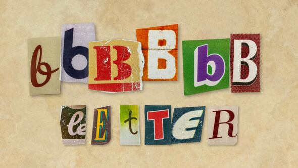 Videohive Ransom Letters - B Letters Elements template preview