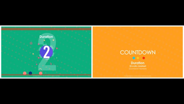 Videohive Countdown Animation - Colorful Timer & Number Intro Elements template preview