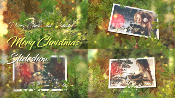 Videohive Mery Christmas Slideshow Broadcast-packages template preview
