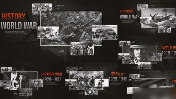 Videohive War Slideshow Openers template preview