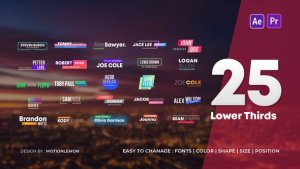 Videohive Lower Third Titles Pack Titles template preview