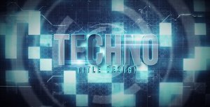 Videohive Techno Title Logo Stings template preview