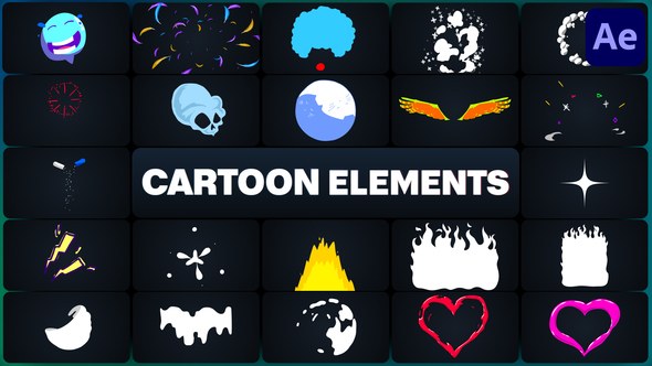 Videohive Cartoon Elements for After Effects 50342643 Elements template preview