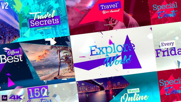 Travel Multifunction Broadcast Pack v2 Video Displays template preview