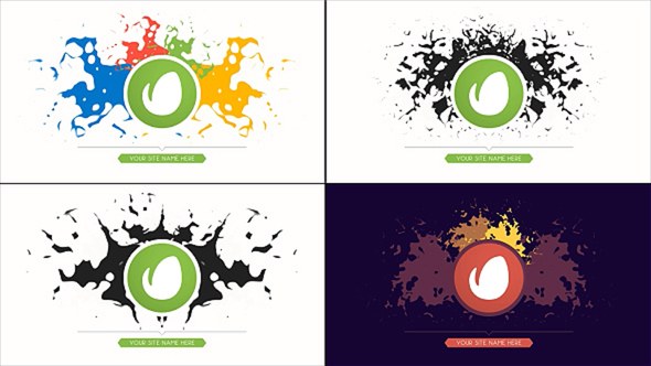 Videohive Minimal Paint Splatter Art Logo Reveal Openers template preview