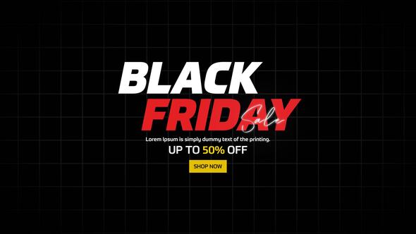 Videohive Black Friday Promo Titles Titles template preview