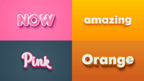 Videohive Text Effect - 3D Style 03 Titles template preview