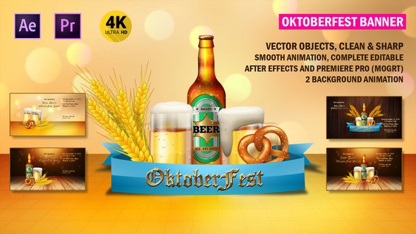 Videohive Oktoberfest Banner Card Openers template preview