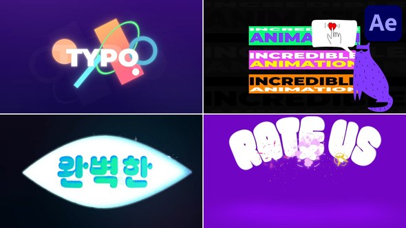 Videohive Digital Art Typography for After Effects Titles template preview
