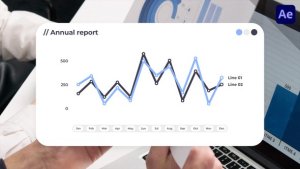 Videohive Line Graph Chart Infographics 56556722 Infographics template preview