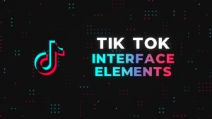 Tik Tok Interface Elements Video Displays template preview